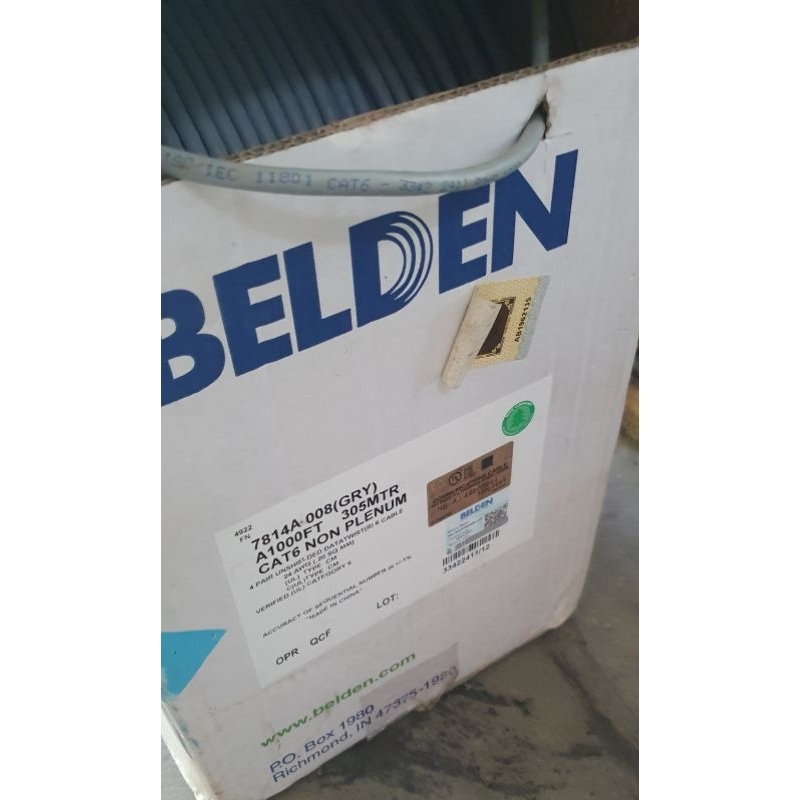 Kabel Lan cat 6 merk Belden
