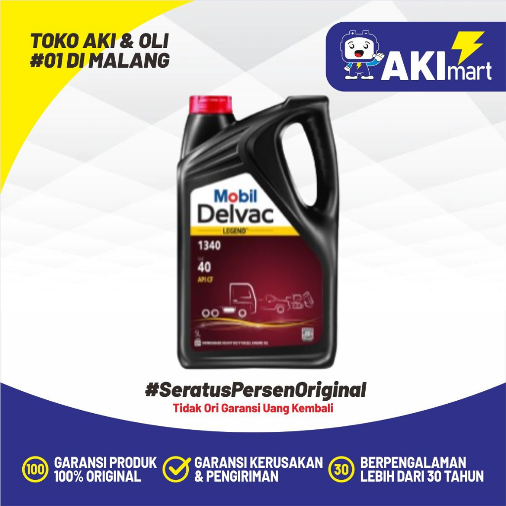 Mobil Delvac 1340 5 Liter Oli Mesin Diesel