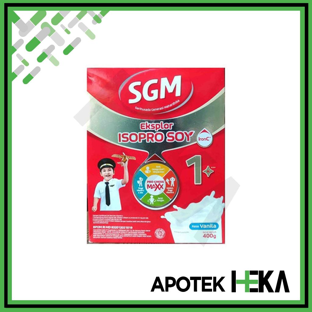 

SGM Isopro Soy Eksplor 1+ 400 g - Susu Protein Kedelai Bebas Laktosa [Depok]