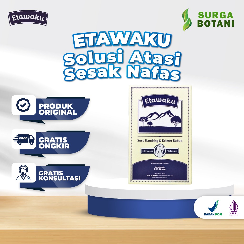 

Etawaku Susu Kambing Etawa Solusi Atasi Sesak Nafas BPOM