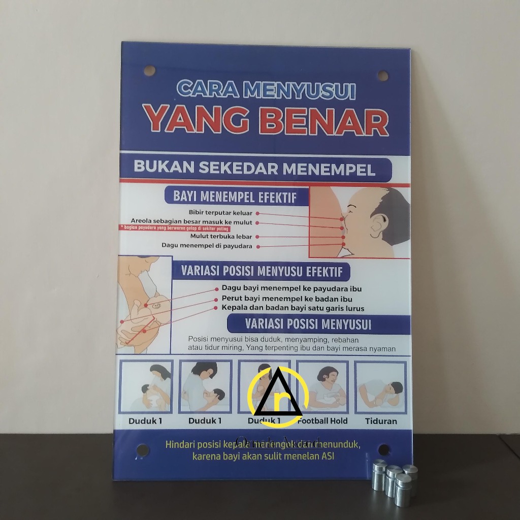 

Akrilik Poster Cara Menyusui Yang Benar - ASI - Kebidanan