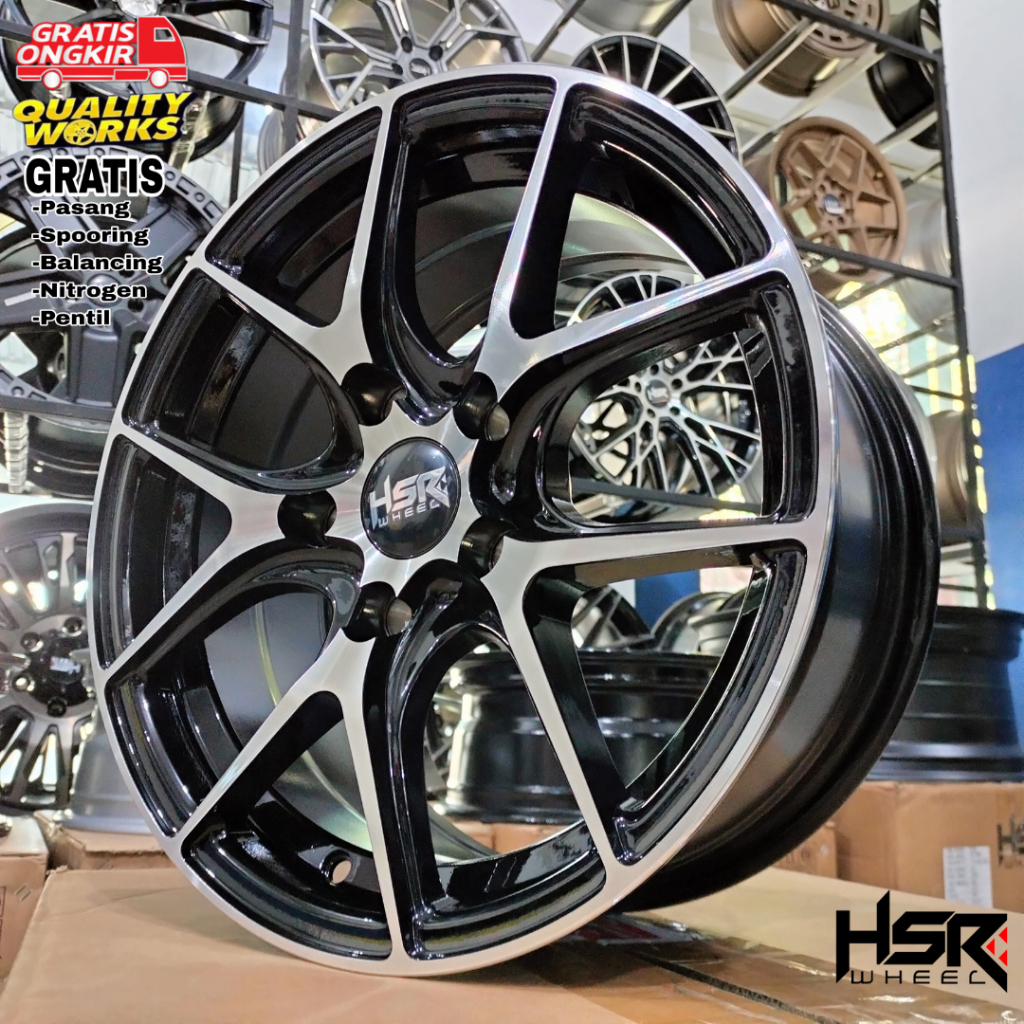 Velg Mobil Suzuki Ertiga Ring 15 Bisa Pake Ban Standar, Velg Racing Hsr Torey