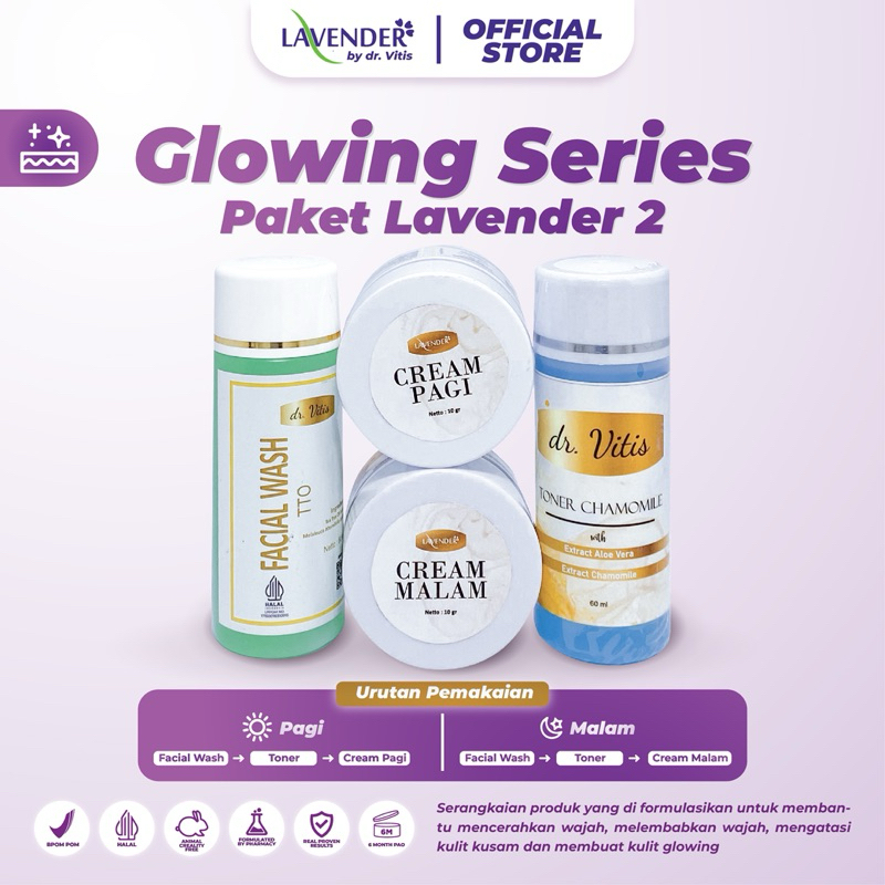 Paket Glowing Series | Paket Mencerahkan | Paket Lavender | Lavender | Lavender Skincare