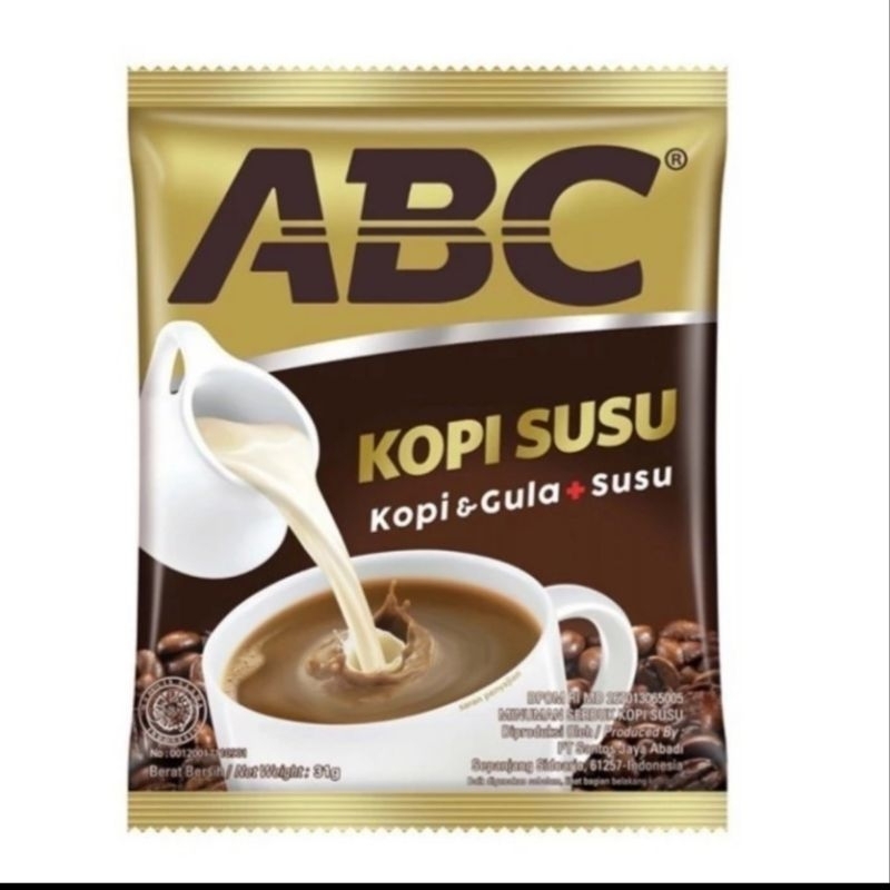 

Kopi ABC Susu 1 Renceng 10 x 30 gr