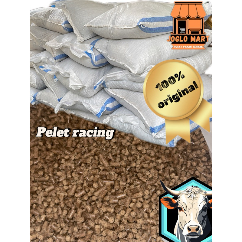 pelet racing pakan sapi dan kambing kemasan 1kg