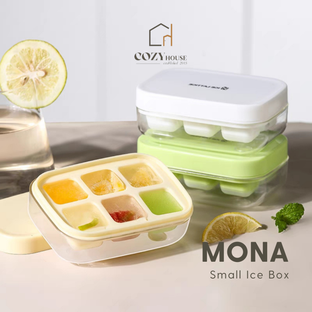 COZYHOUSE MONA Small Ice Box | Wadah Cetakan Es Batu Kulkas Freezer Mini