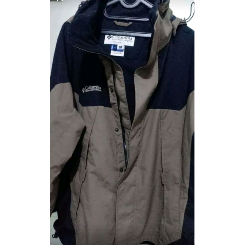 JAKET OUTDOOR COLUMBIA ARMY BLACK ORIGINAL