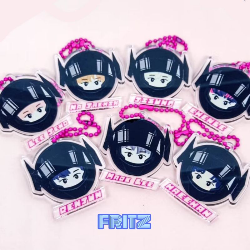 FRITZ Keychain NCT DREAM Chibi - Glitch Mode Helm (Gantungan Kunci Akrilik)