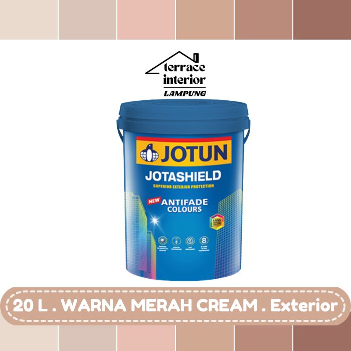 Cat Tembok Jotashield Antifade Colours Exterior Jotun warna Merah-Cream 20 L