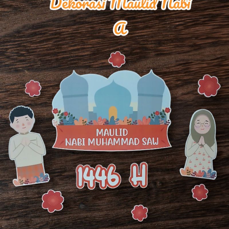 DEKORASI MAULID NABI POLYFOAM 1 SET