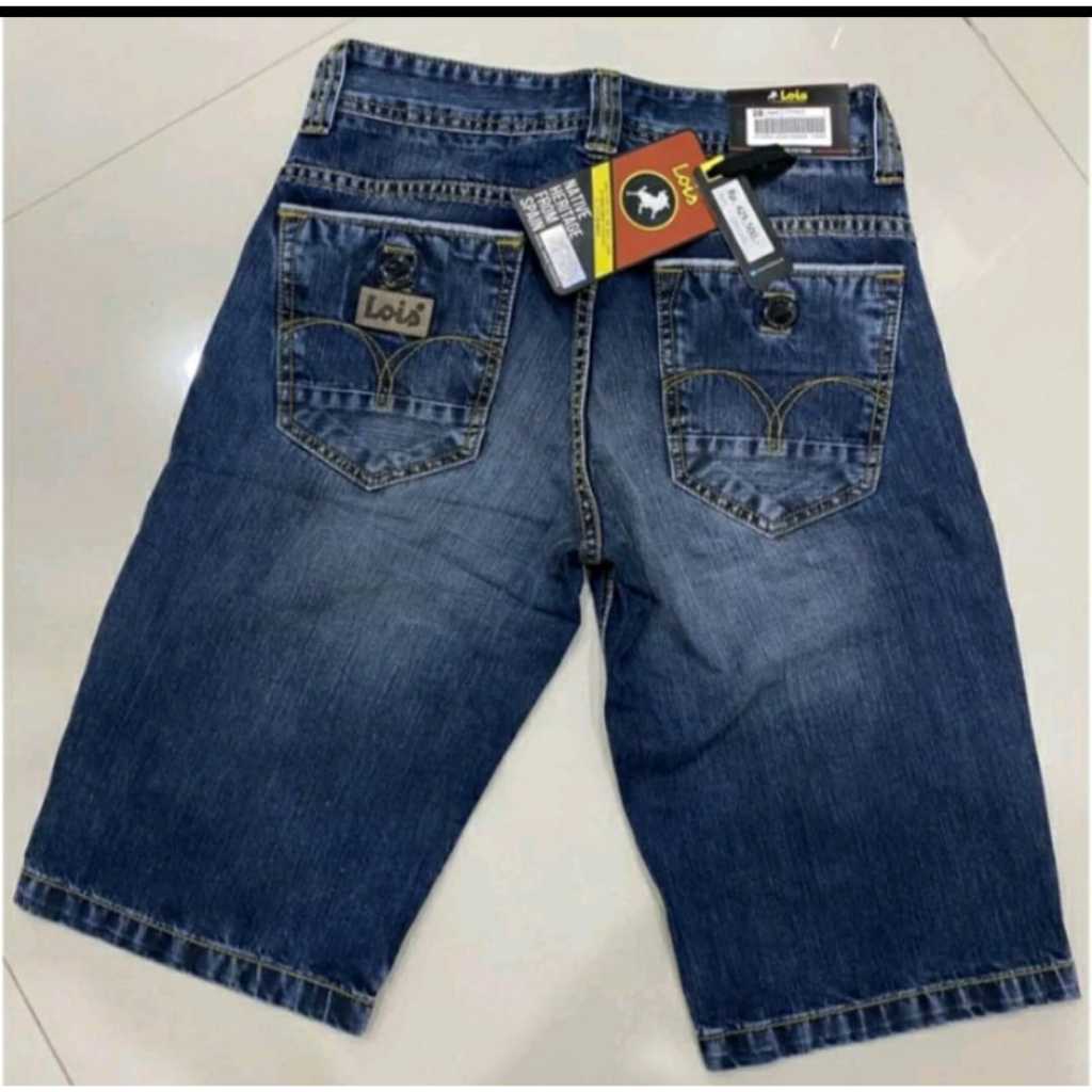 CELANA PENDEK PRIA JEANS LOIS / Celana Jeans Pendek Pria Original 100% Lois Model Terbaru