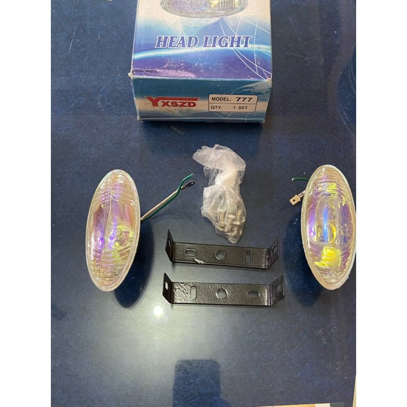 LAMPU SOROT DEPAN MOTOR HEADLIGHT HALOGEN VARIASI KOMPLIT PLUG N PLAY LAMPU DEPAN MOTOR VARIASI