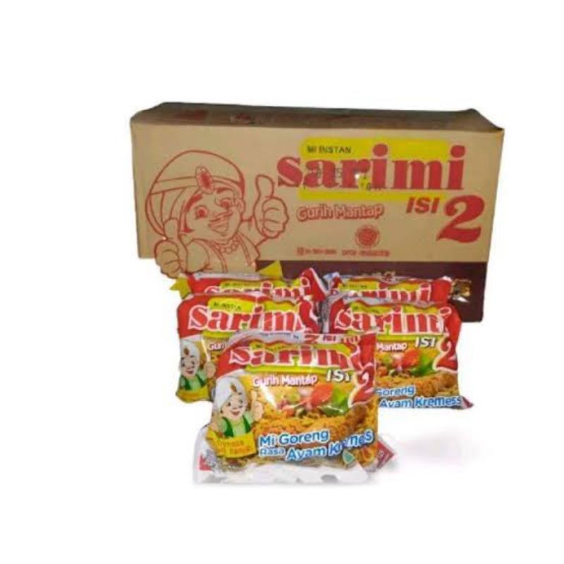 

MIE SARIMIE ISI 2 1 DUS ISI 24 PCS/ MIE GORENG RASA AYAM KECAP/ SARIMI ISI 2 RASA BASO SAPI/ SARIMI ISI 2 RASA KREMES 1 DUS /1 KARTON ISI (24PCS)