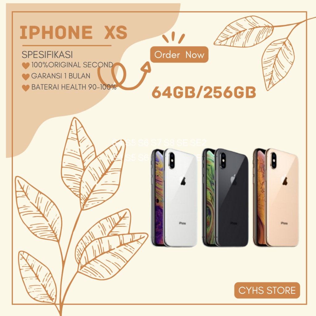 iP XS MAX /XS 64GB/256GB FULLSET MULUS SECOND ORIGINAL 100% GOOD CONDITIONS