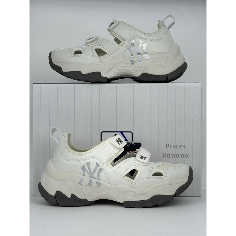 Sepatu MLB BigBall Chunky Mask Lux NewYork White DJL1