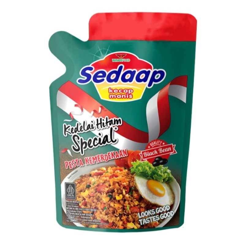 

Sedaap Kecap Manis Kedelai Hitam Spesial 520 ml refill