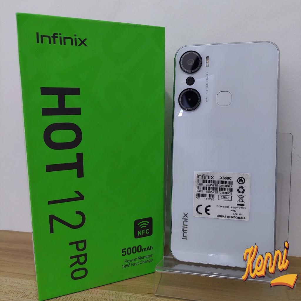 Infinix Hot 12 Pro NFC 8/128gb Second Fullset Original Resmi