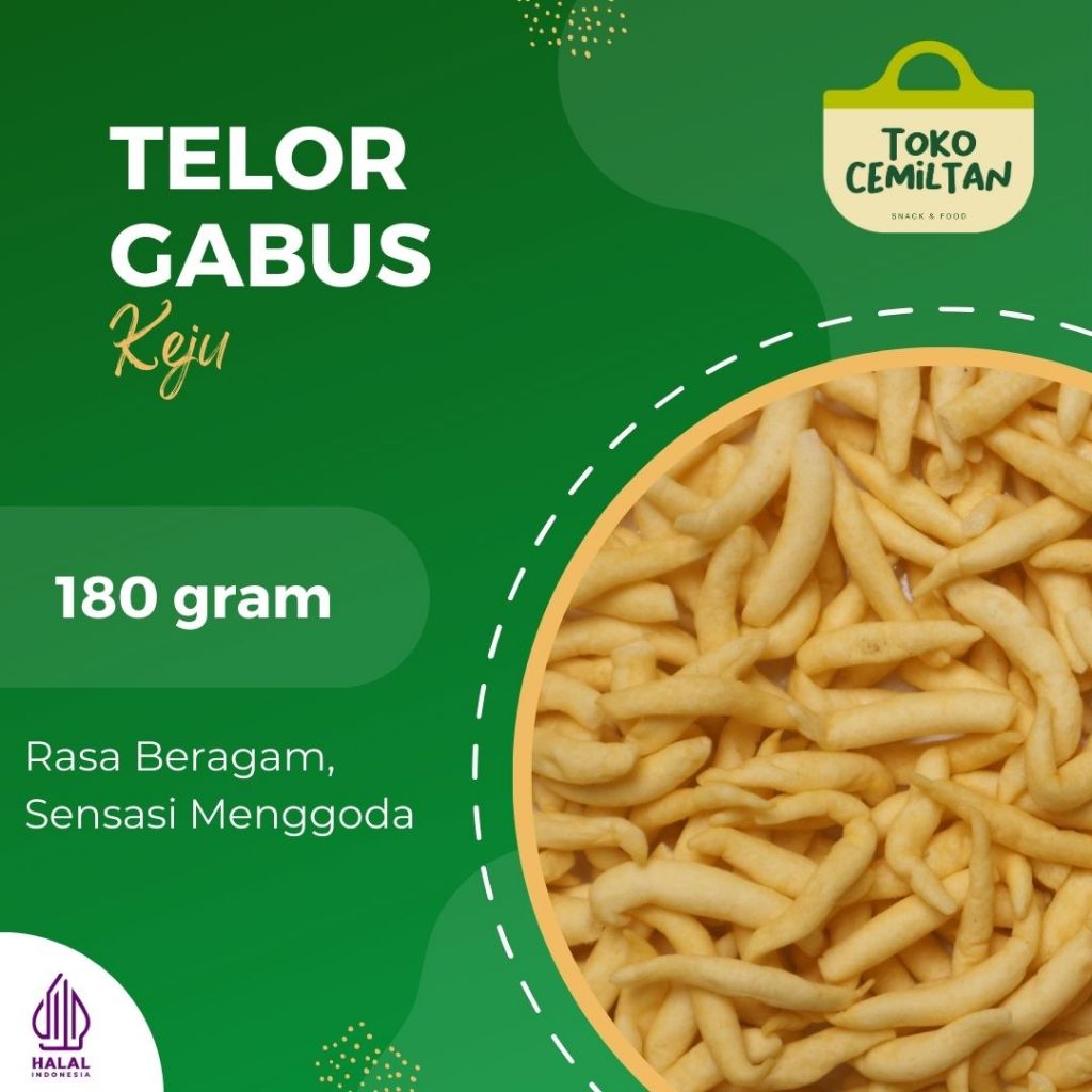 

Telor Gabus Keju 180gram Hallonat