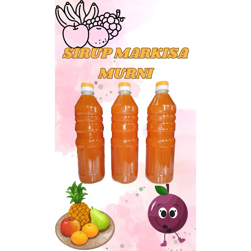 

Syrup markisa 1Liter gula asli