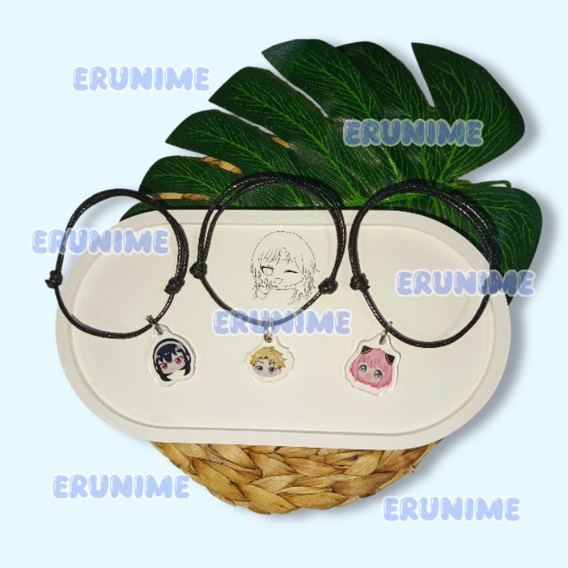Gelang Anime Spy x Family - Gelang Anime Bandul Akrilik