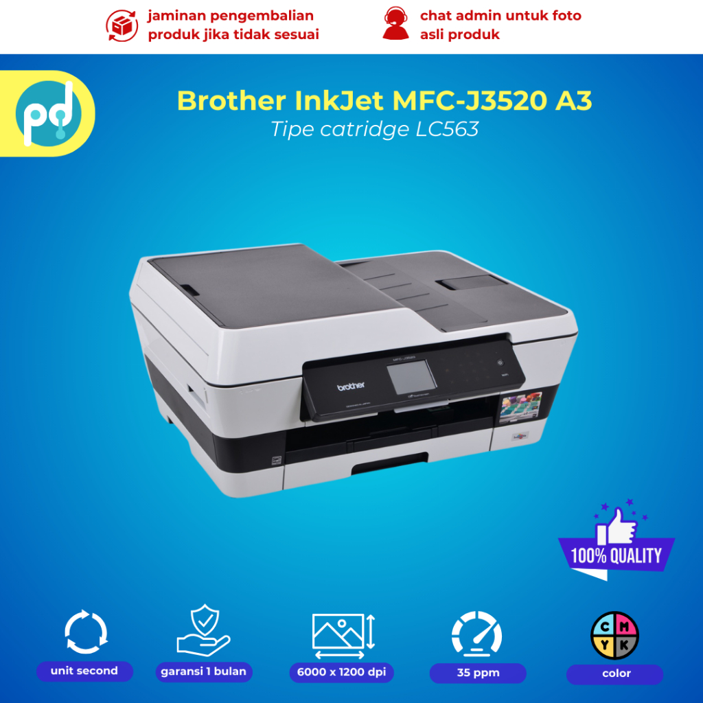 printer brother MFC J3520 all in one A3 warna