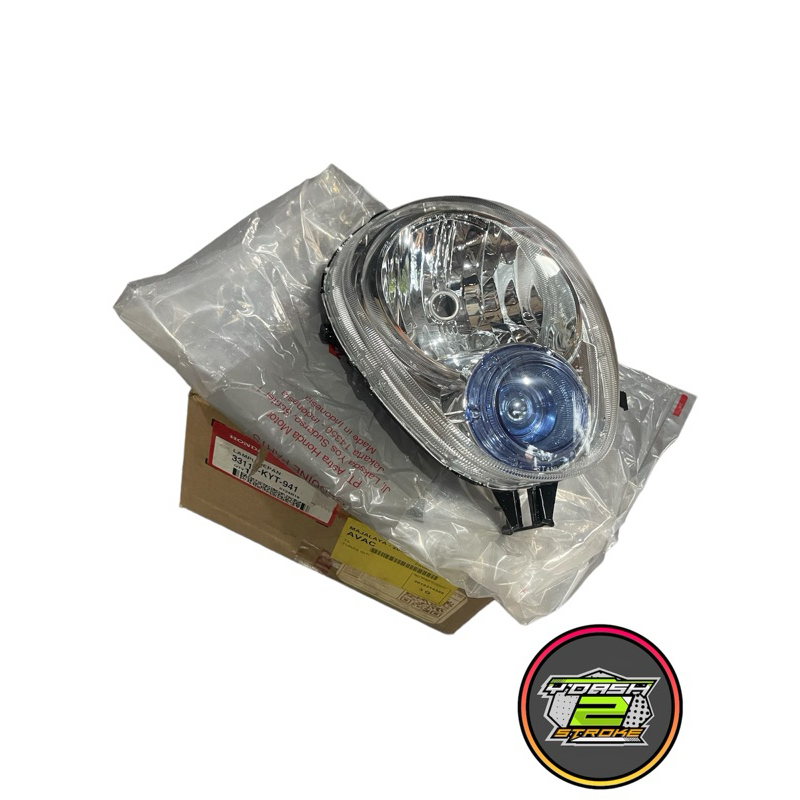 lampu depan scoopy karbu original ahm honda 33110-KYT-941 headlamp reflektor scoopy karbu original a
