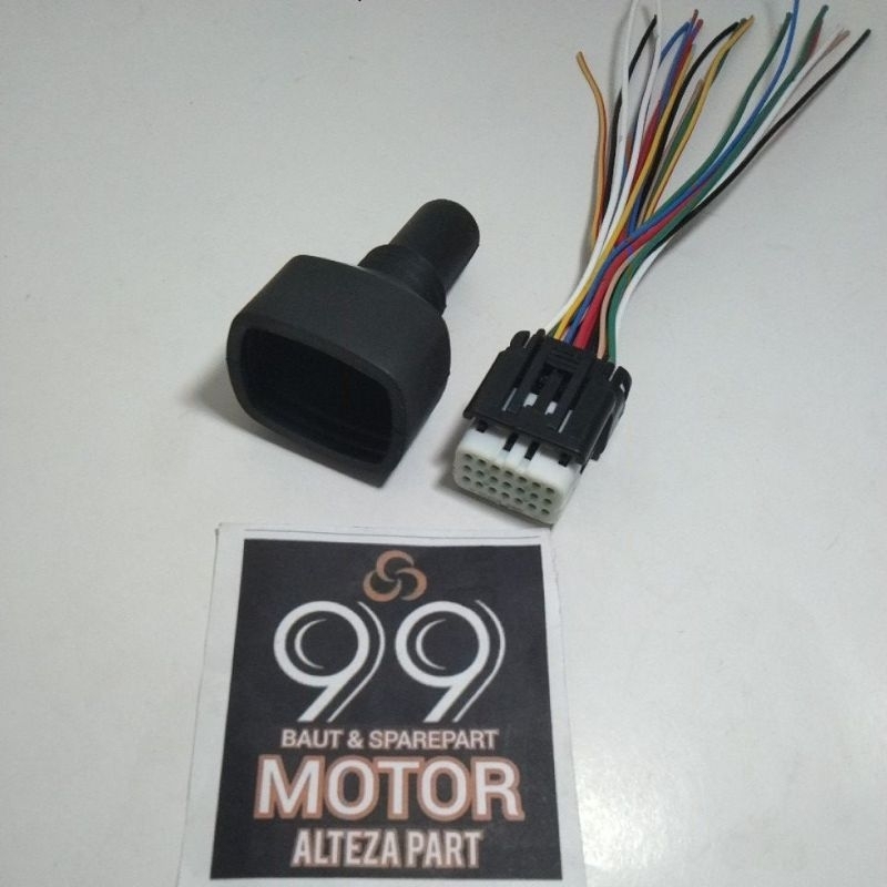 SOKET KABEL SCU MODUL REMOT KEYLESS PLUS KONDOM HONDA PCX VARIO 160 ORIGINAL