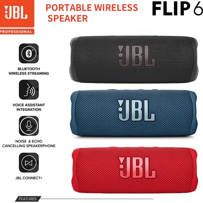 Paling Sesuai 1 OriginalJBL Flip 6 Portable Bluetooth Speaker Flip6 Portable Waterproof Resmi PT IMS