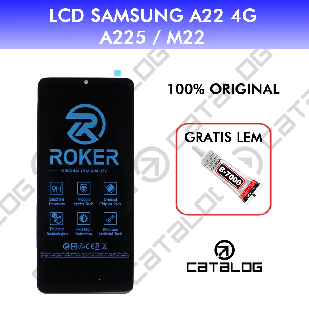ORIGINAL ROKER LCD SAMSUNG A22 4G A22 / SAMSUNG M22 FULLSET