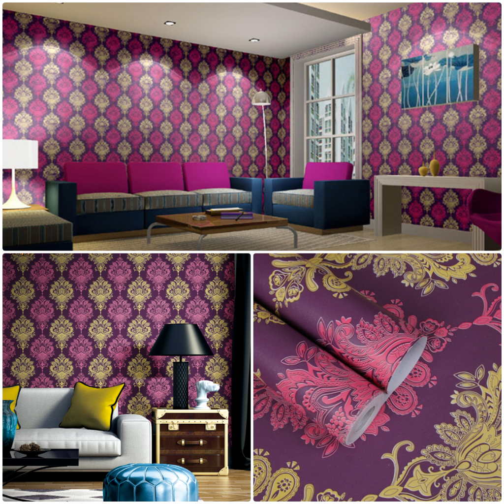 BAYAR DITEMPAT WALLPAPER DINDING TERMURAH UKURAN 8 METER CY1002 MOTIF BATIK