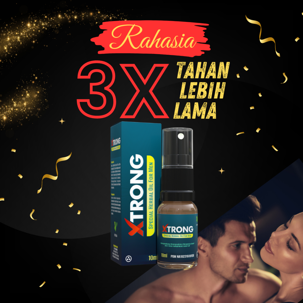 XTRONG Spray original!! Obat Kuat Pria Tahan Lama 2 Jam Obat Kuat Oles Herbal Atasi_EjakulasiDini Pa