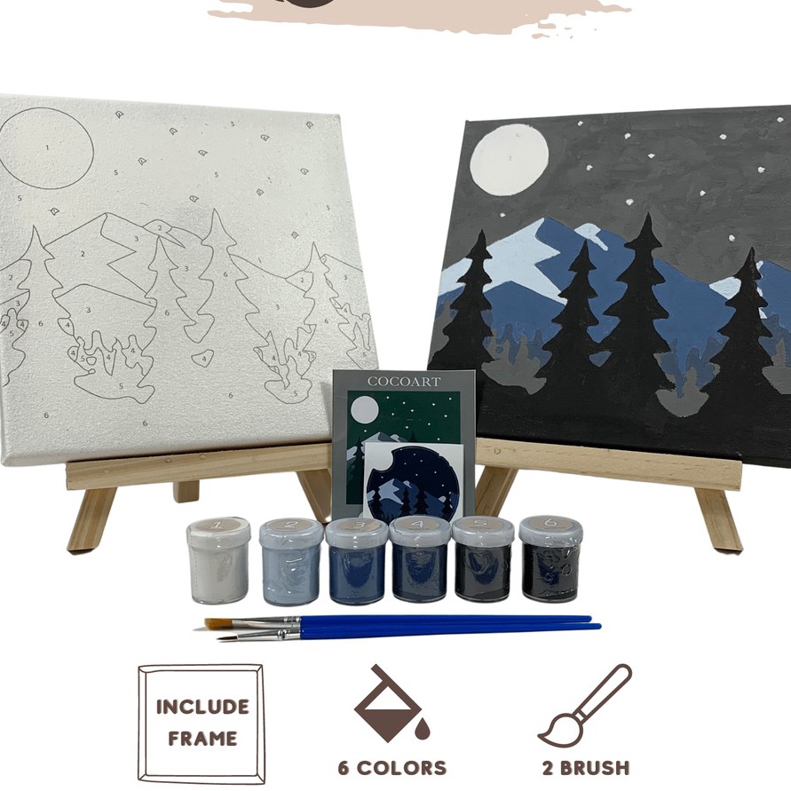 

PROMO TERBATAS Paint By Number Kit Night View Cocoartid I Kanvas 2 x 2 cm