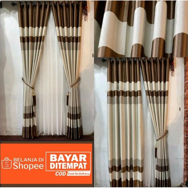 gorden jendela aesthetic super tebal gorden kamar panjang pendek hordeng pintu