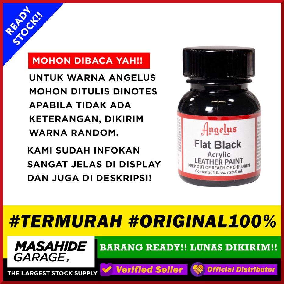 

HEBOH TERMURAH Angelus Acrylic Leather Paint 1oz 3ml CAT SEPATU Made in USA