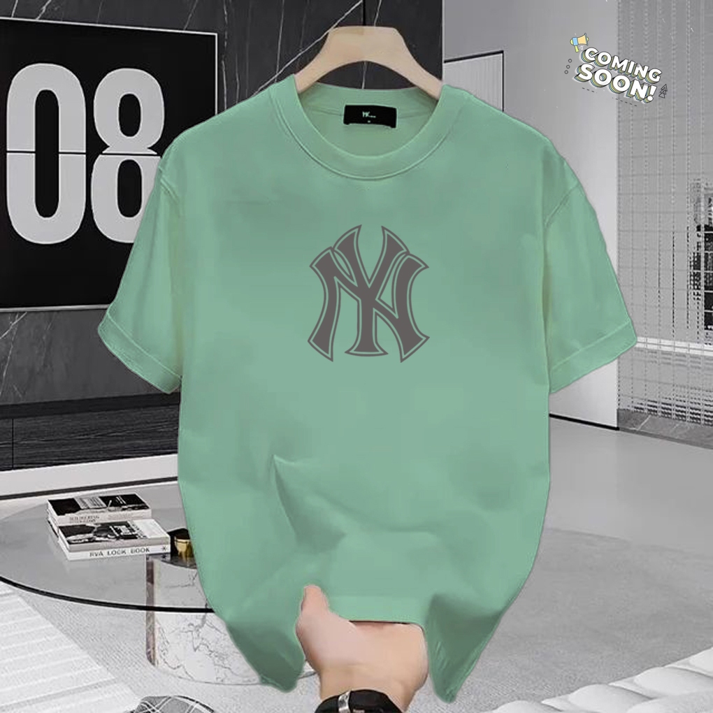 Kaos Pendek NY Motif Silver Kaos Atasan Pria Wanita S M L XL XXL Premium Unisex