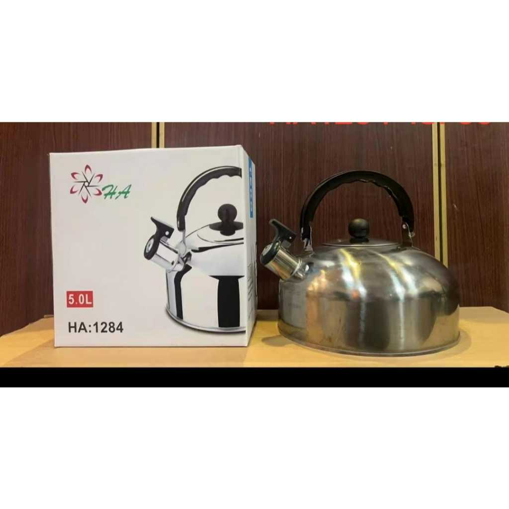 TEKO SIUL 5 LITER Ceret Bunyi Siul Anti Karat Ceret Bunyi Untuk Masak Air Whistling Kettle Stainless