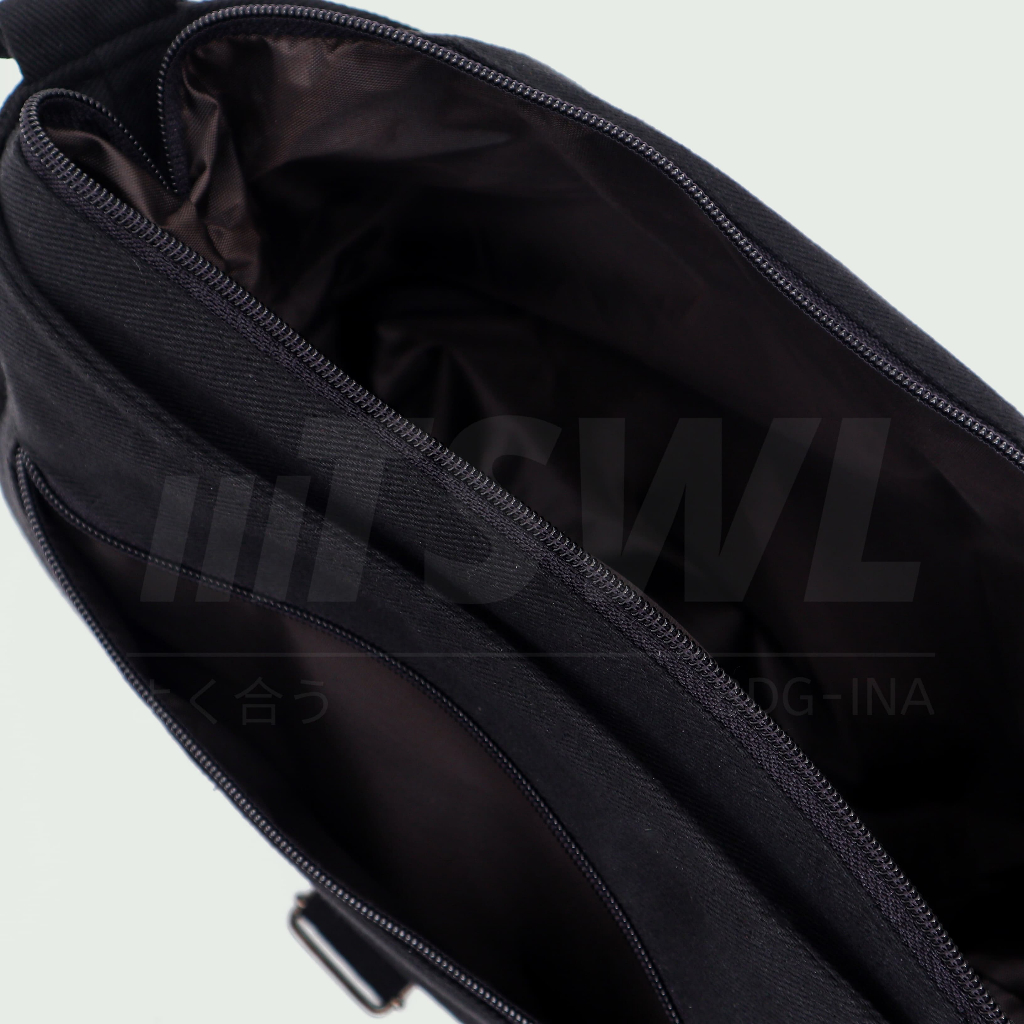 KUALITAS SUPER TSWL - Tas Selempang Bahu Slingbag Sling Bag Kanvas Canvas Laptop Premium Tebal Besar