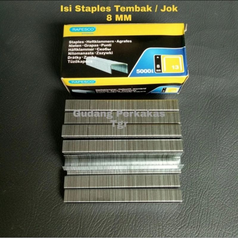 

Isi Paku Staples 8MM - Refil Anak Staples Tembak Jok Motor 13/8 R23