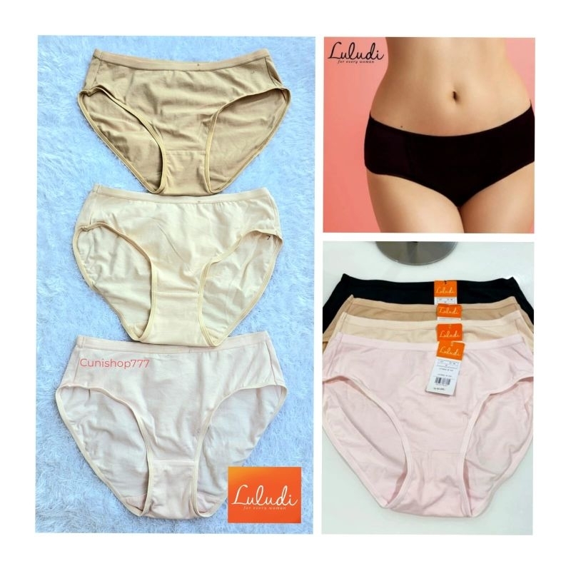 PANTY LULUDI by WACOAL BASIC QUICK DRY KATUN MINI MIDI MAXI COTTON POLOS M L LL EL CELANA DALAM WANI