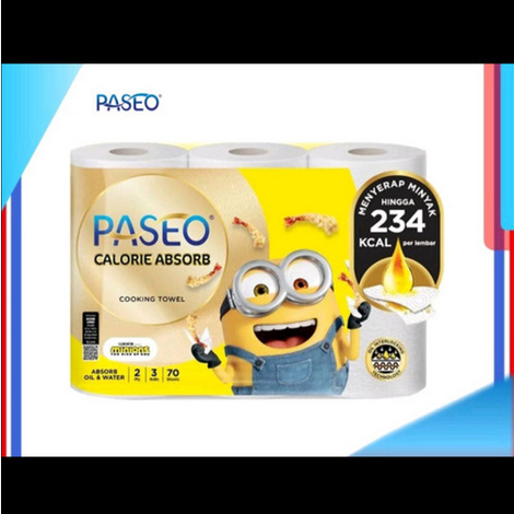 Paseo Kitchen Towel | Calorie Absorb | Paseo Towel Elegant Roll White Tiptotip 3 Roll 70'S | Per Dus