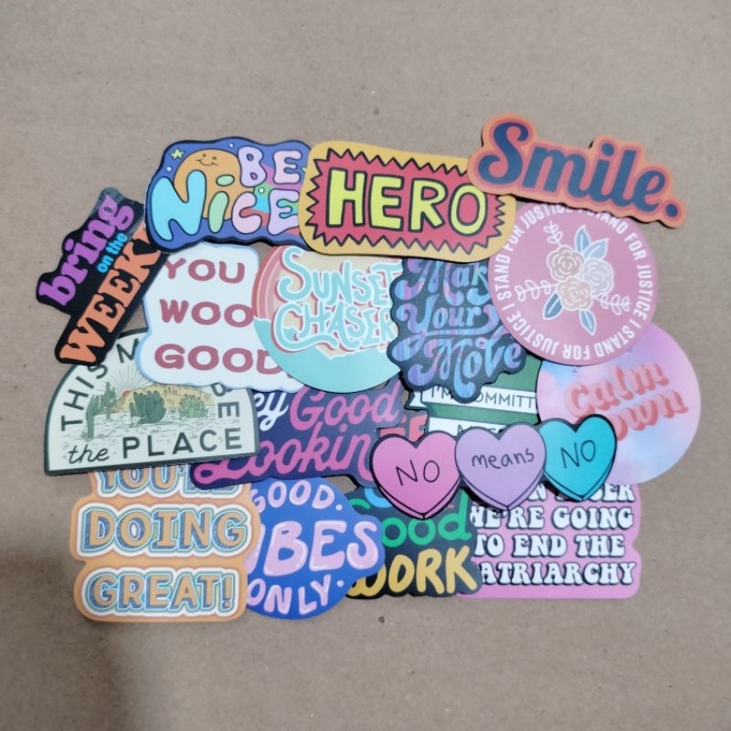 

stiker aesthetic word B
