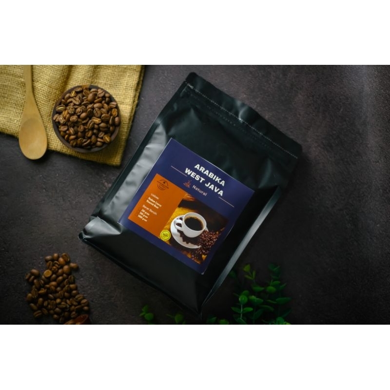 

Arabika Natural west Java Roast beans Bubuk Kopi murni Biji kopi Arabika Natural proses Coffee spesial 1kg