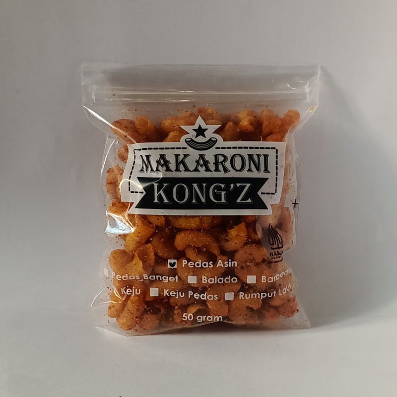 

Makaroni Kong'Z Pedas Asin 50gr