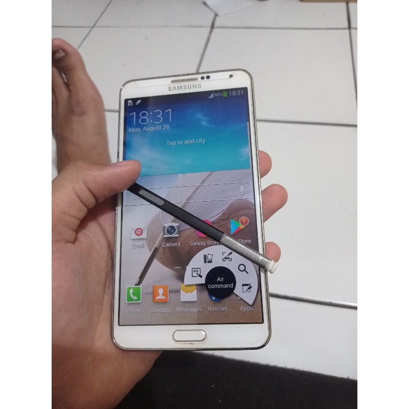 Samsung galaxy note 3 second