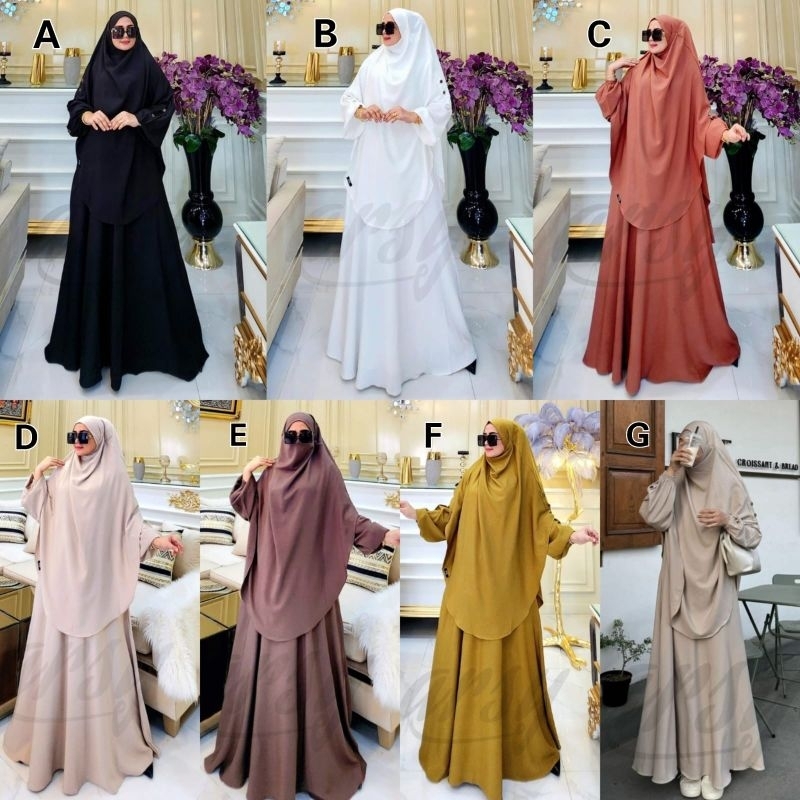 hafsha syar'i by arsy original  French Khimar set