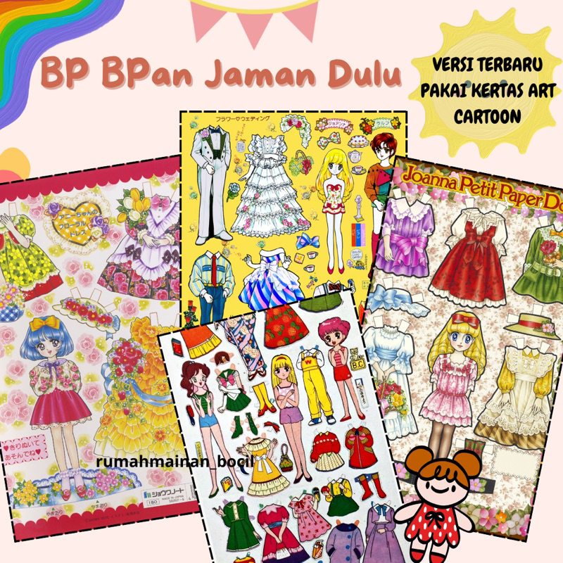PAPERDOLL MAINAN KERTAS ORANG ORANGAN BP BPAN ORANG ORANGAN KERTAS PAPER DOLL