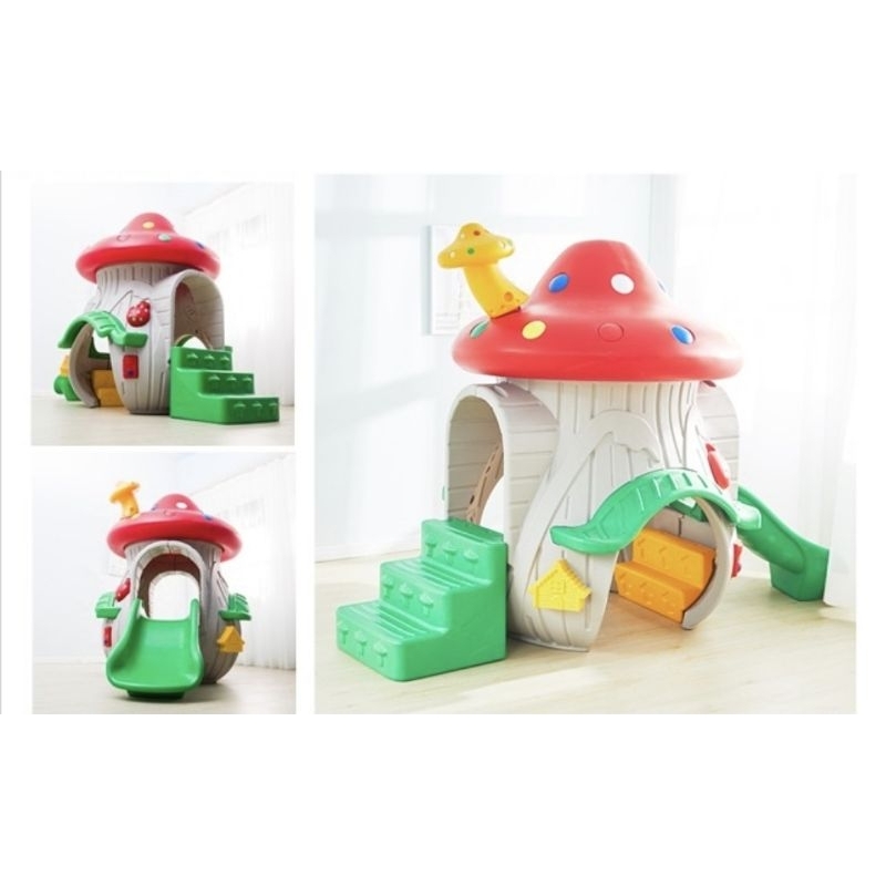 RUMAH POHON PLAYGROUND ARENA BERMAIN TREE HOUSE VILLA PEROSOTAN SLIDE GARDEN KURSI TAMAN RUMAH RUMAH