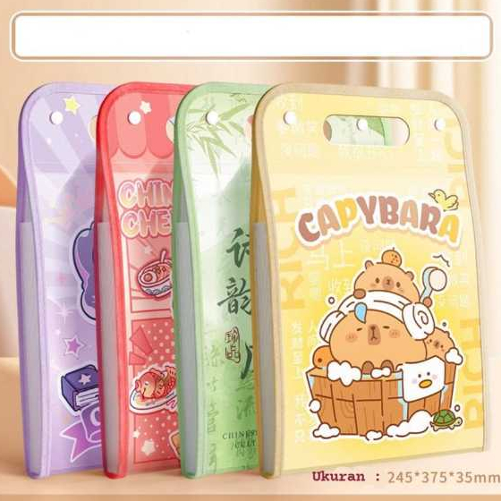 

Map Folder/ Tas File Transparan/ Map File Multi Layer Cute MAP1