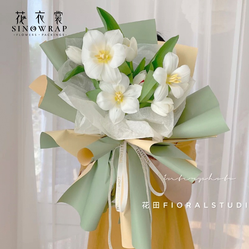 

[20 Lembar] Carol Gallery Flower Wrap Bicolour / Kertas Cellophane Bicolour