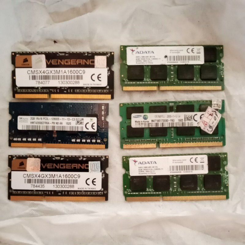 Ram Laptop ddr3 4 Gb 10600 12800 1333